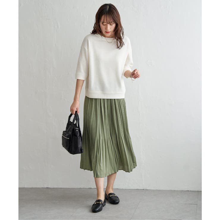 【2点セット】2WAYラメプルオーバー プリーツスカートセット【親子コーデ】 | ikka  | 詳細画像7 