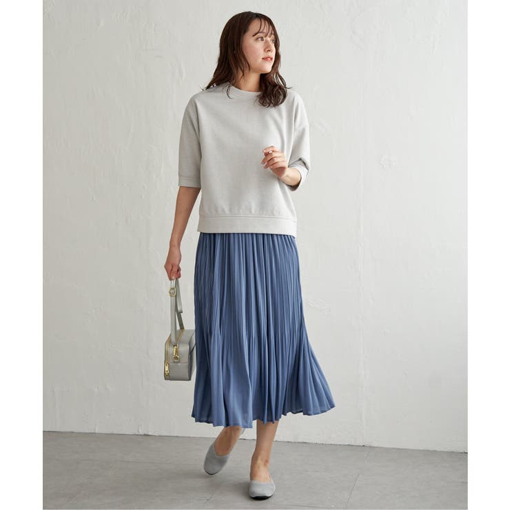 ライトグレー | 【2点セット】2WAYラメプルオーバー プリーツスカートセット【親子コーデ】 | ikka 