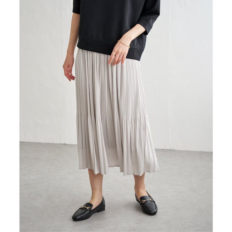 【2点セット】2WAYラメプルオーバー プリーツスカートセット【親子コーデ】 | ikka  | 詳細画像6 