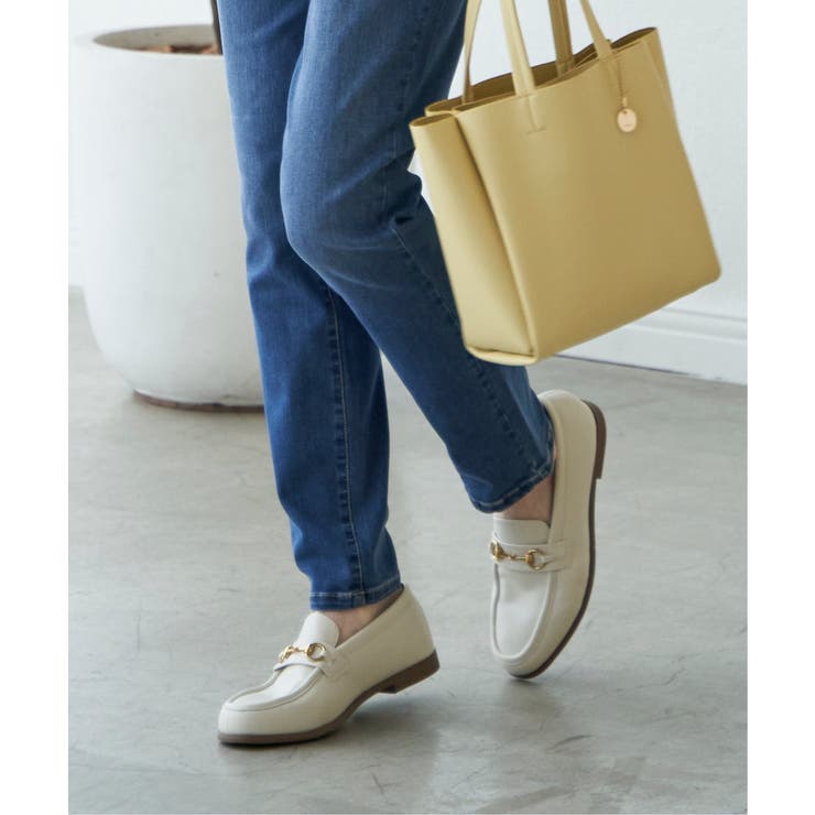 オフホワイト | ラクチンビットローファー | ikka 