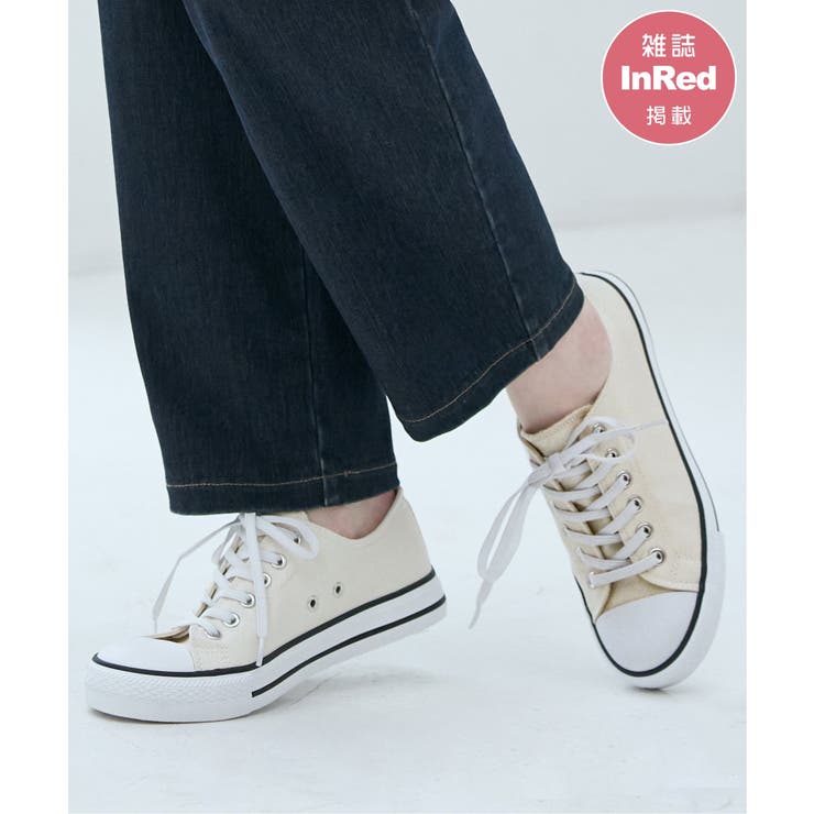 【雑誌InRed5月号掲載】撥水キャンバススニーカー【伸びる靴ひも】 | ikka  | 詳細画像1 