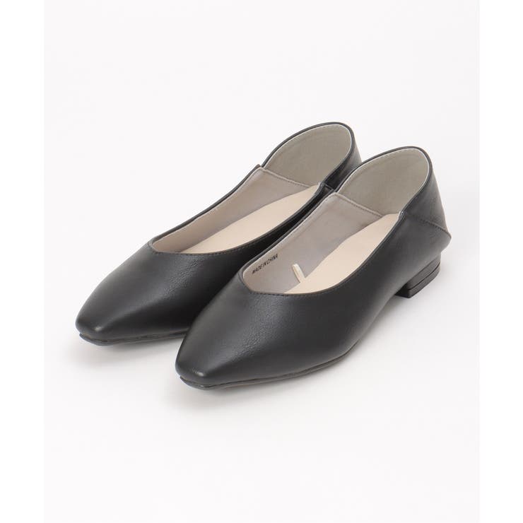 ブラック | スクエアヒールパンプス | ikka 