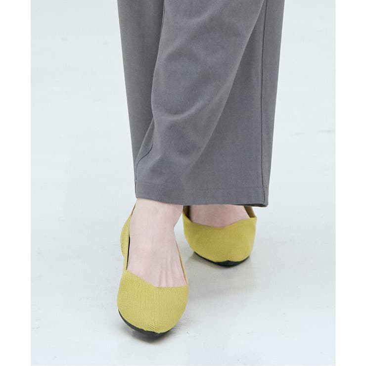 洗えるニットペタンコパンプス | ikka  | 詳細画像4 