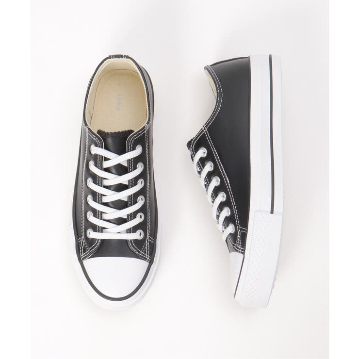 撥水厚底PUスニーカー | ikka  | 詳細画像14 