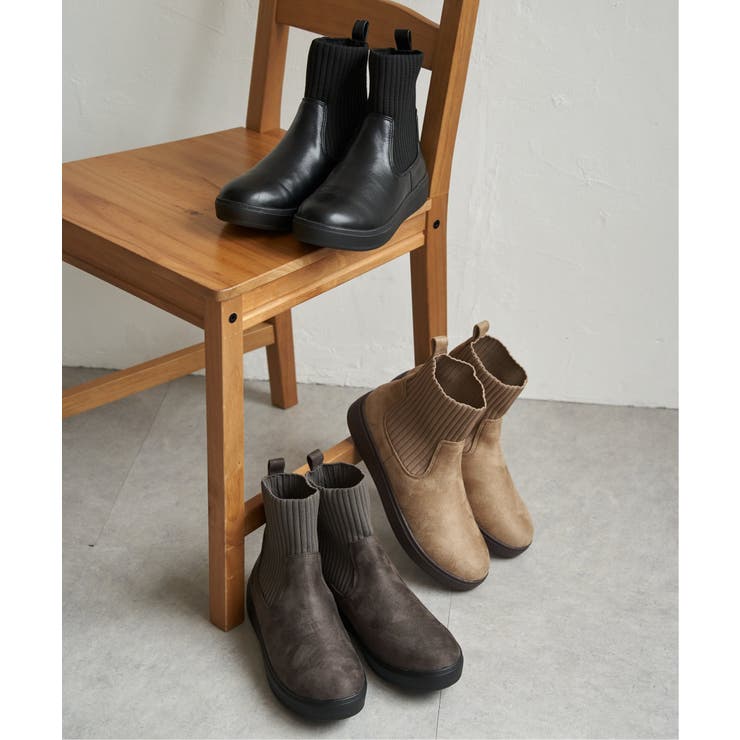 ニットスニーカーブーツ | ikka  | 詳細画像2 