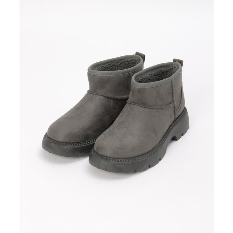 ムートンショートヒールブーツ | ikka  | 詳細画像14 