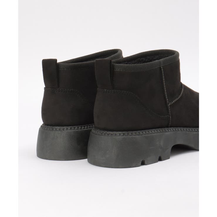 ムートンショートヒールブーツ | ikka  | 詳細画像3