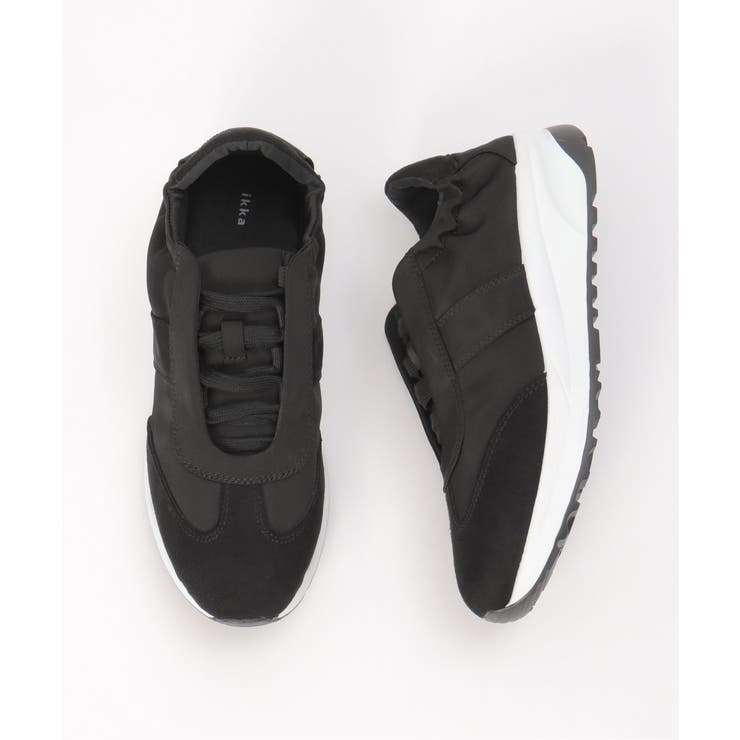 【雑誌InRed11月号掲載】サテンスエードコンビスニーカー | ikka  | 詳細画像8 