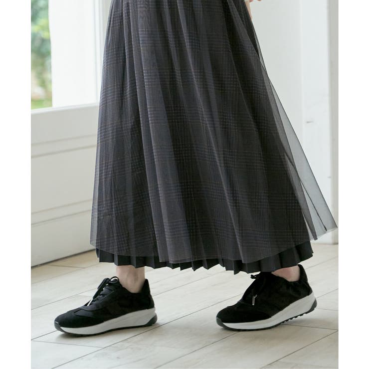 【雑誌InRed11月号掲載】サテンスエードコンビスニーカー | ikka  | 詳細画像4 