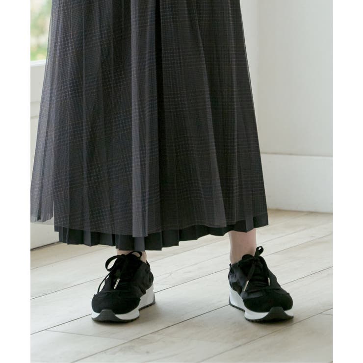 【雑誌InRed11月号掲載】サテンスエードコンビスニーカー | ikka  | 詳細画像5 