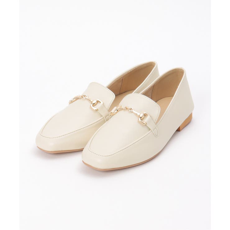 ベージュ | GOKU楽ソフトPUビットローファー | ikka 