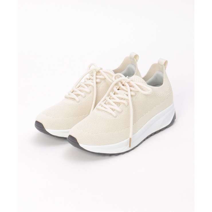 ホワイト | 洗えるニットスニーカー | ikka 