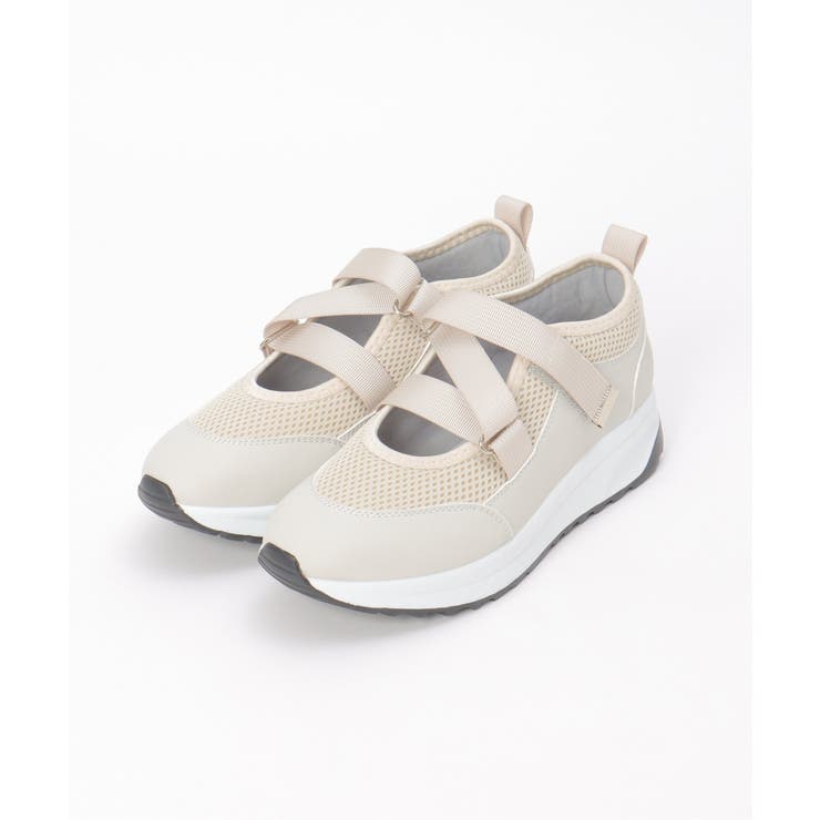 ライトグレー | ベルクロスニーカー | ikka 