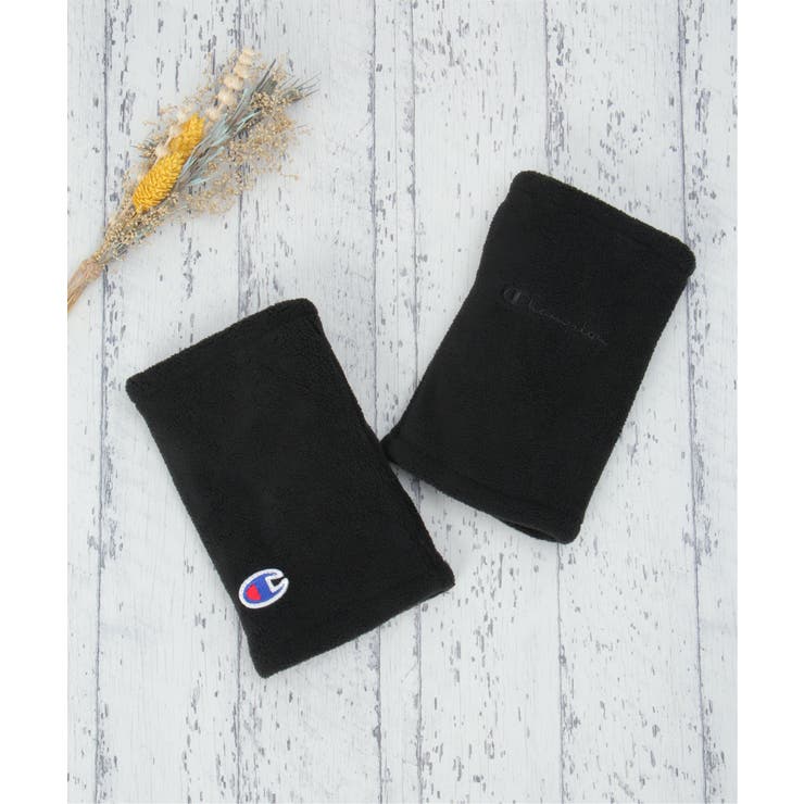 ブラック | Champion チャンピオン フリースグローブ | ikka 