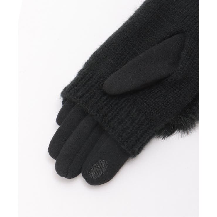 3WAYファー&ニットグローブ | ikka  | 詳細画像9 