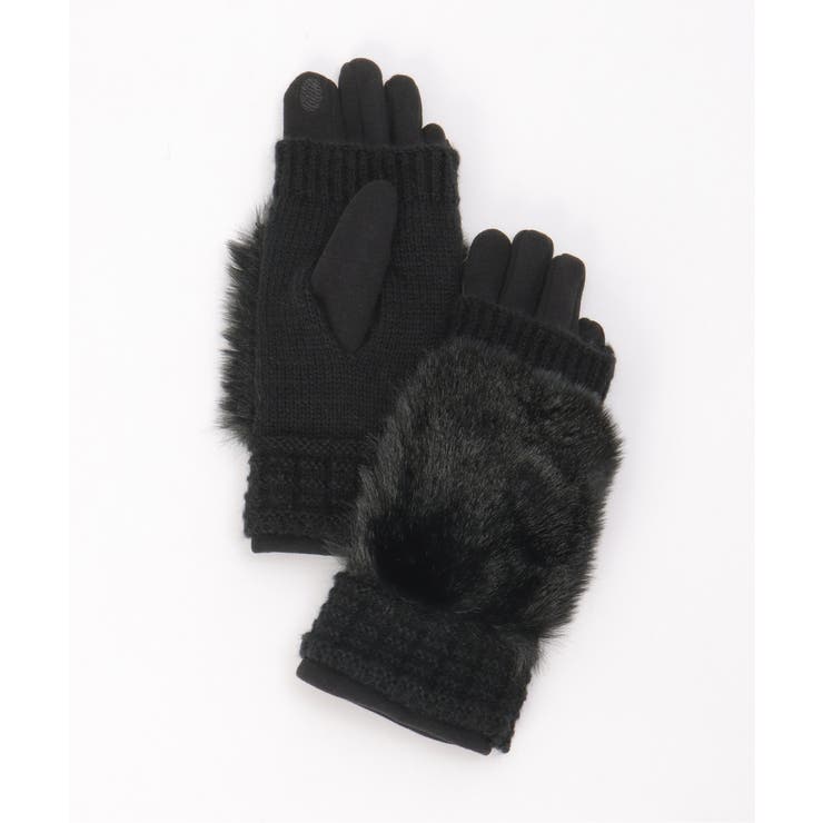 3WAYファー&ニットグローブ | ikka  | 詳細画像5 