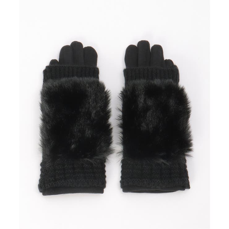 3WAYファー&ニットグローブ | ikka  | 詳細画像6 