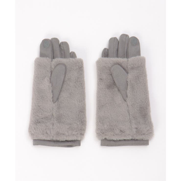 3WAYファー&スエードグローブ | ikka  | 詳細画像2 