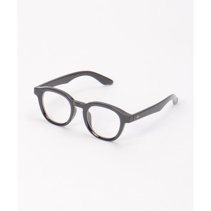 ブラック | ウエリントン型 伊達メガネ | ikka 