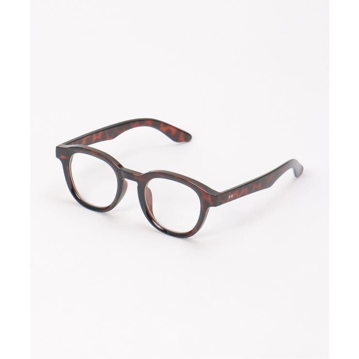 グレージュ | ウエリントン型 伊達メガネ | ikka 