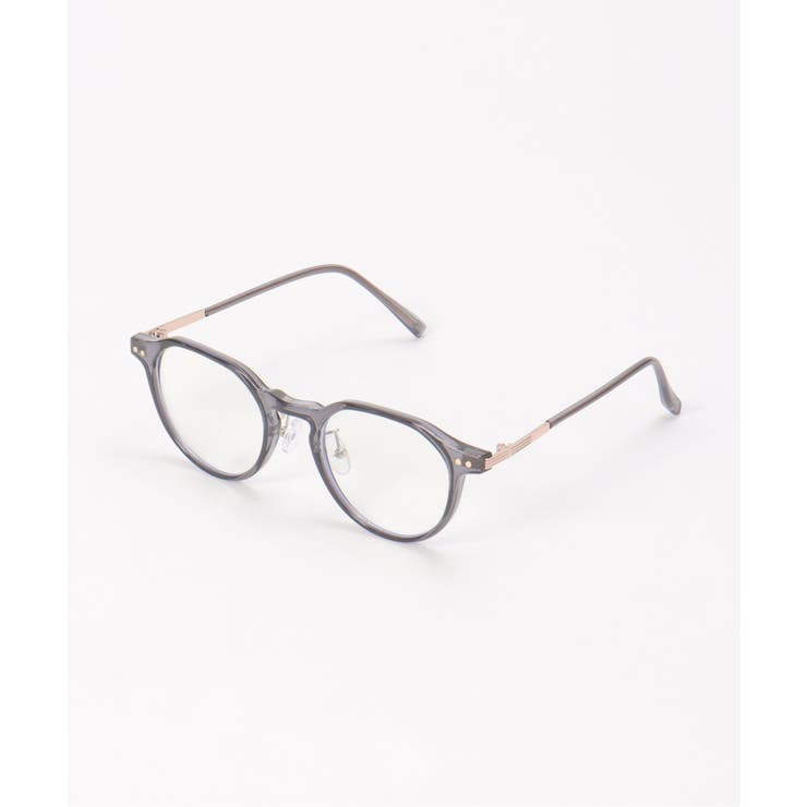 グレー | 伊達クラウン型ブルーライトカットメガネ | ikka 