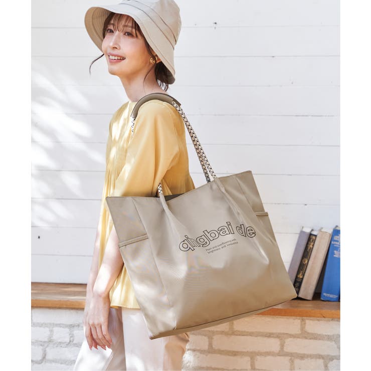 撥水ロゴ入りビッグトートバッグ | ikka  | 詳細画像2 