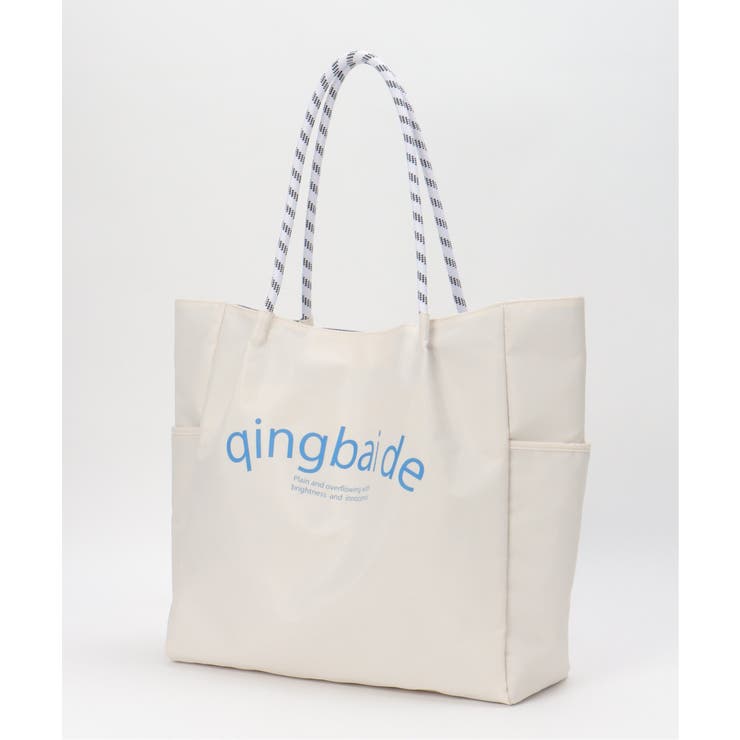 撥水ロゴ入りビッグトートバッグ | ikka  | 詳細画像21 