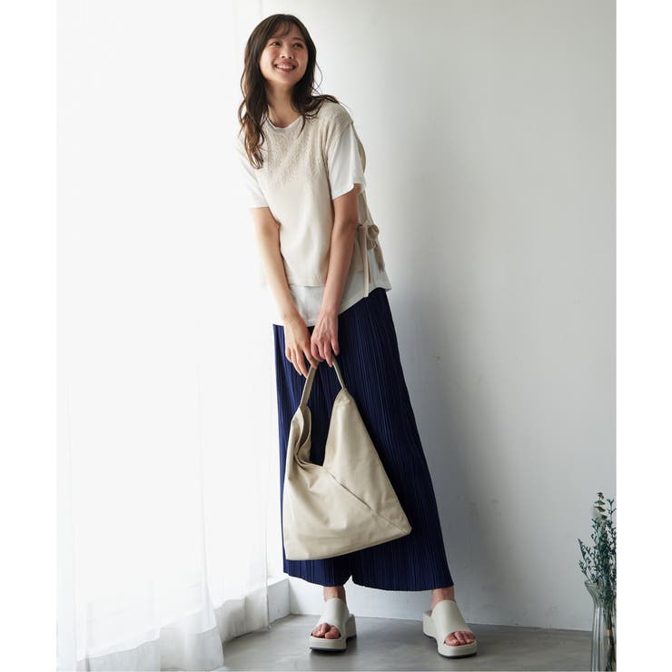 PUソフトワンショルダーバッグ | ikka  | 詳細画像3 