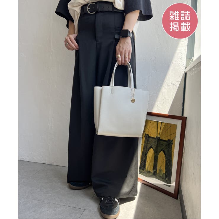 ライトグレー | 【雑誌InRed11月号掲載】GOKU楽PU三層ミニトートバッグ【軽量】 | ikka 