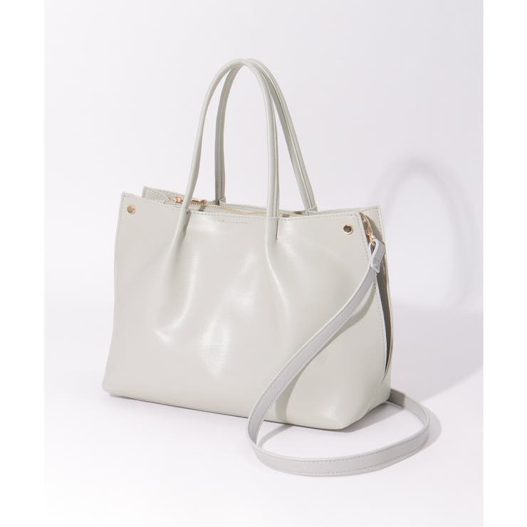 PUサイド切り替えトートバッグ | ikka  | 詳細画像14 