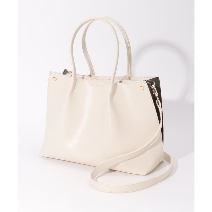 PUサイド切り替えトートバッグ | ikka  | 詳細画像15 