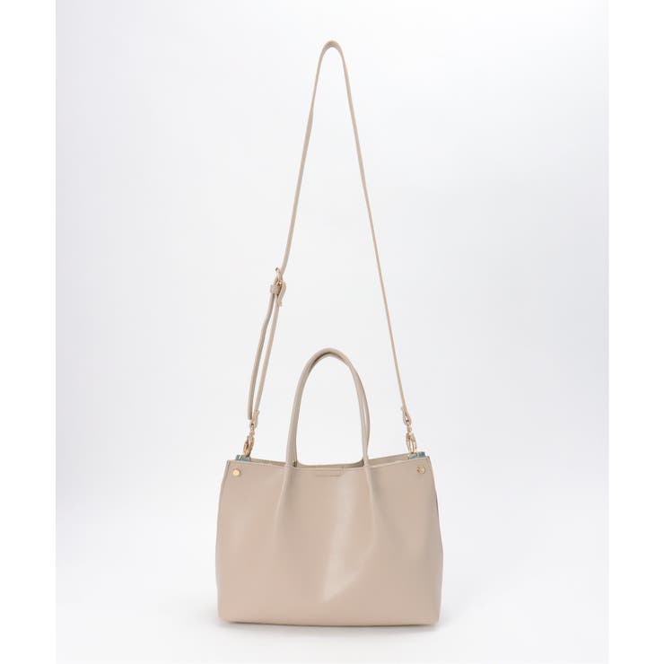 PUサイド切り替えトートバッグ | ikka  | 詳細画像16 