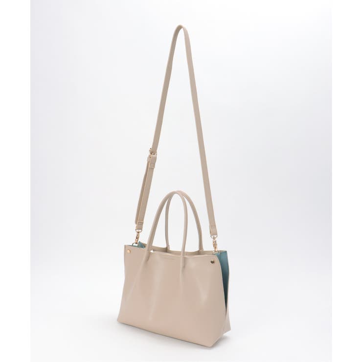 PUサイド切り替えトートバッグ | ikka  | 詳細画像17 