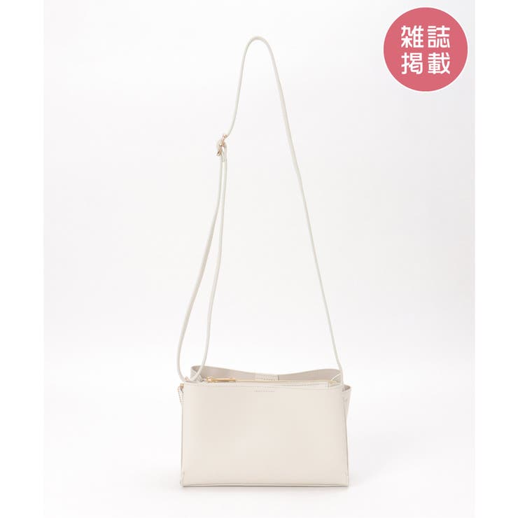 ライトグレー | 【雑誌InRed11月号掲載】GOKU楽PUミニショルダーバッグ【軽量】 | ikka 