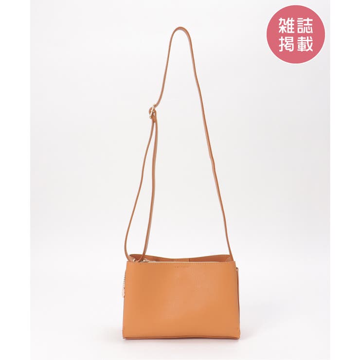 キャメル | 【雑誌InRed11月号掲載】GOKU楽PUミニショルダーバッグ【軽量】 | ikka 