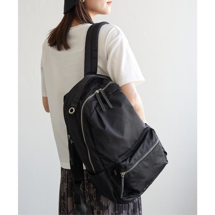 撥水ナイロン8ポケットリュック | ikka  | 詳細画像19 