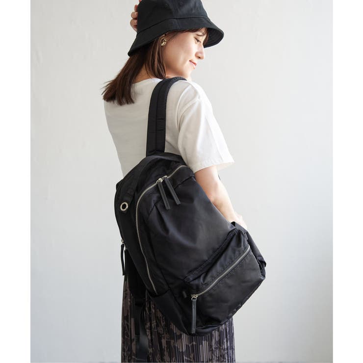 撥水ナイロン8ポケットリュック | ikka  | 詳細画像20 