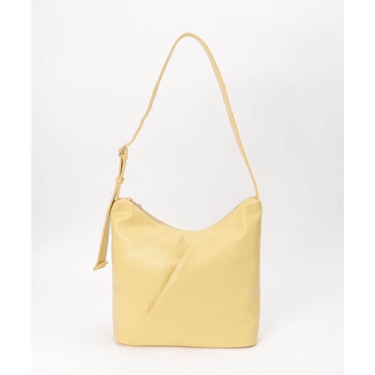 イエロー | スクエアビッグショルダーバッグ | ikka 