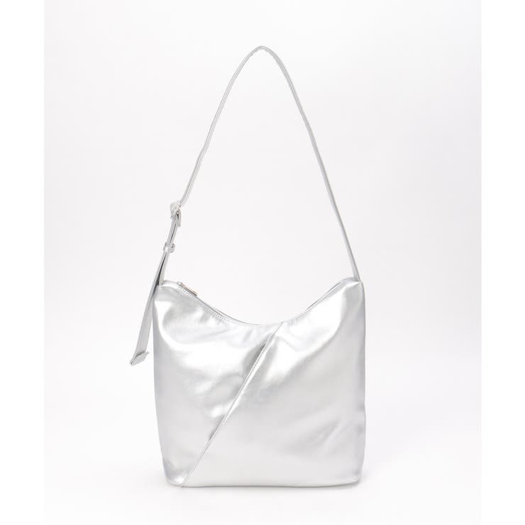 シルバー | スクエアビッグショルダーバッグ | ikka 