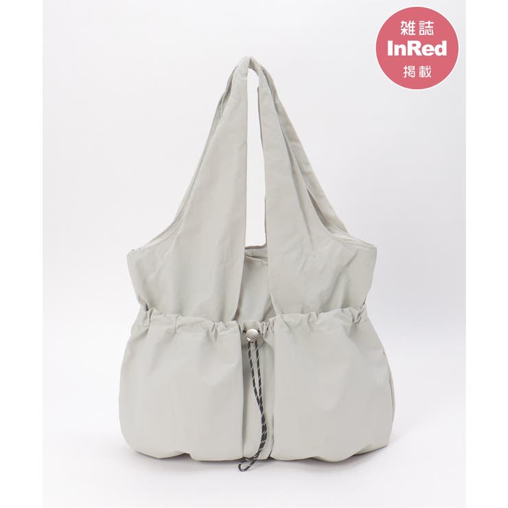 グレー | 【雑誌InRed4月号掲載】撥水ドロストポケバルーントート | ikka 