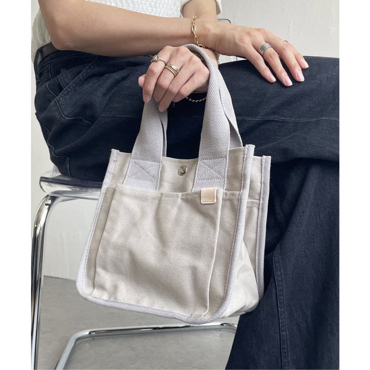 【雑誌InRed5月号掲載】キャンバスパイピングミニトートバッグ | ikka  | 詳細画像10 