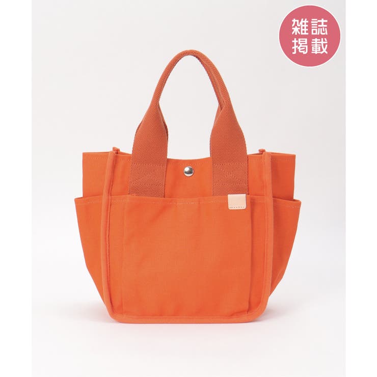 オレンジ | 【雑誌InRed5月号掲載】キャンバスパイピングミニトートバッグ | ikka 