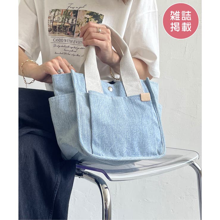 【雑誌InRed5月号掲載】キャンバスパイピングミニトートバッグ | ikka  | 詳細画像1 