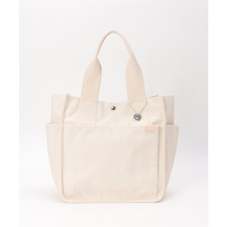 キャンバスパイピングビッグトートバッグ | ikka  | 詳細画像7 