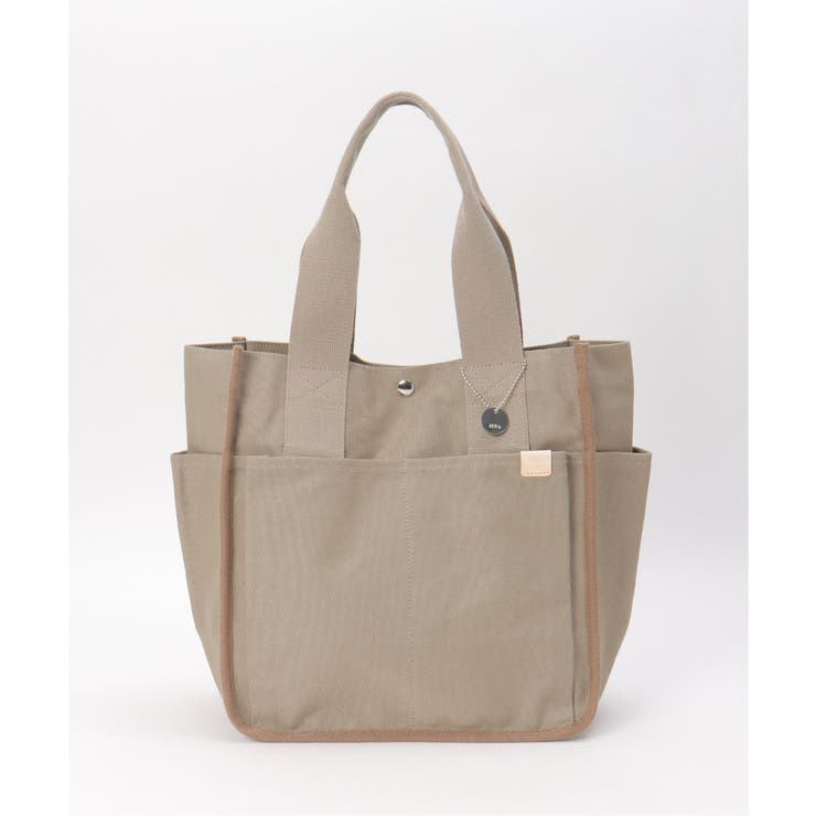 キャンバスパイピングビッグトートバッグ | ikka  | 詳細画像9 