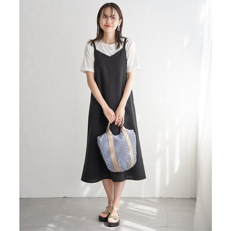 【雑誌InRed6月号掲載】雑材カラー持ち手2WAYバッグ | ikka  | 詳細画像6 