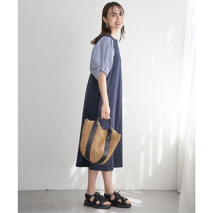 【雑誌InRed6月号掲載】雑材カラー持ち手2WAYバッグ | ikka  | 詳細画像14 