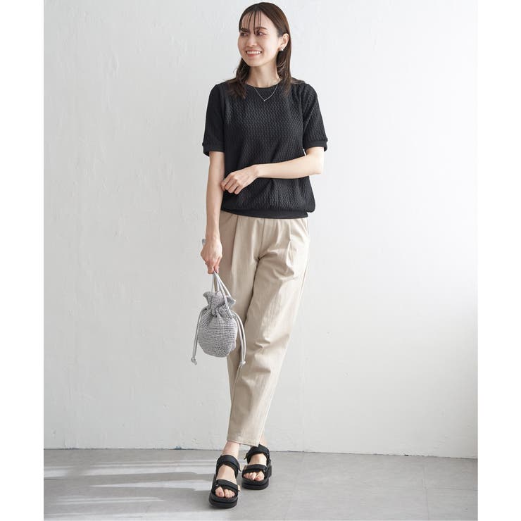 【雑誌InRed6月号掲載】細編み巾着ショルダーバッグ | ikka  | 詳細画像8 