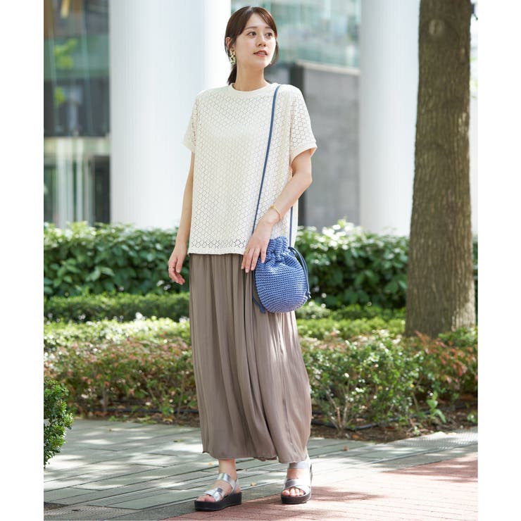 【雑誌InRed6月号掲載】細編み巾着ショルダーバッグ | ikka  | 詳細画像16 