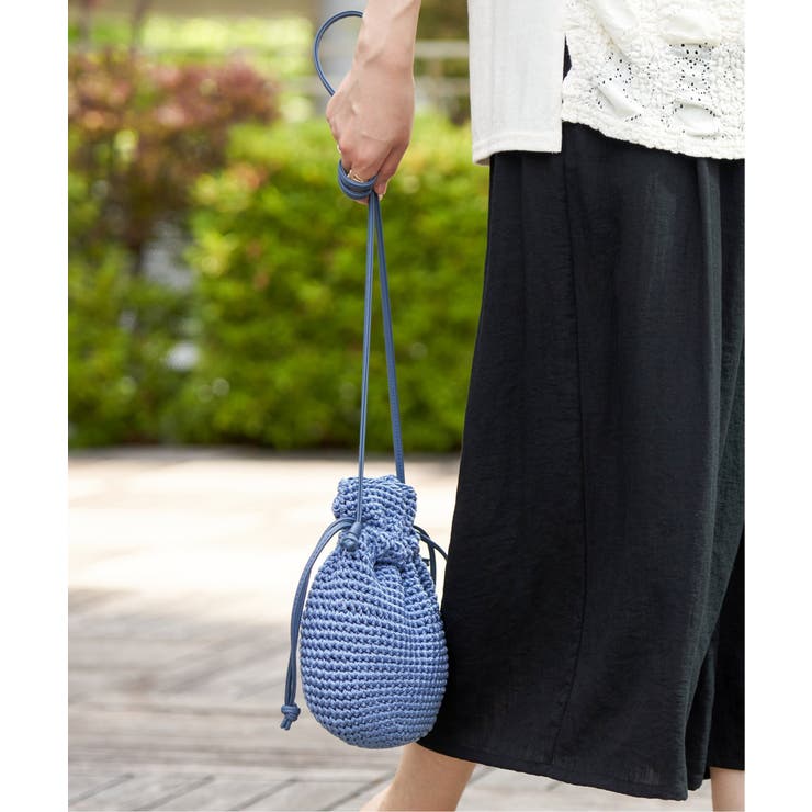 【雑誌InRed6月号掲載】細編み巾着ショルダーバッグ | ikka  | 詳細画像18 